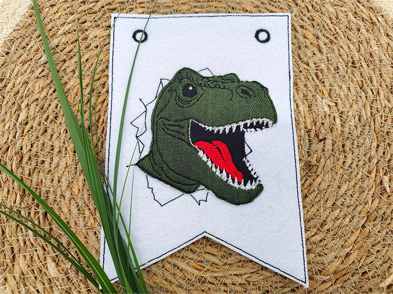 Preview: T-Rex - doodle Stickdatei